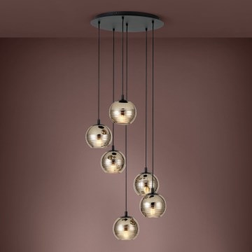 Eglo - Luster na sajli 6xE27/40W/230V