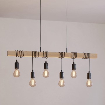 Eglo - Luster na sajli TOWNSHEND 6xE27/60W/230V