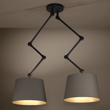 Eglo - Luster na šipci 2xE27/40W/230V braon