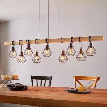 Eglo - Luster TOWNSHEND na sajli 9xE27/60W/230V