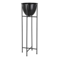 Eglo - Metalna saksija za cveće 73x23,5 cm crna