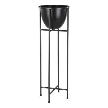 Eglo - Metalna saksija za cveće 73x23,5 cm crna