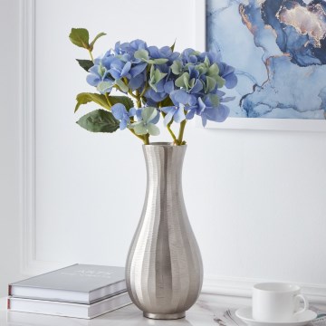 Eglo - Metalna vaza 28,5 x 13 cm, srebrna