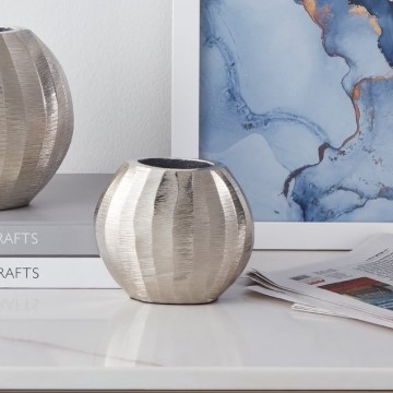 Eglo - Metalna vaza 9,5x11 cm mat hrom