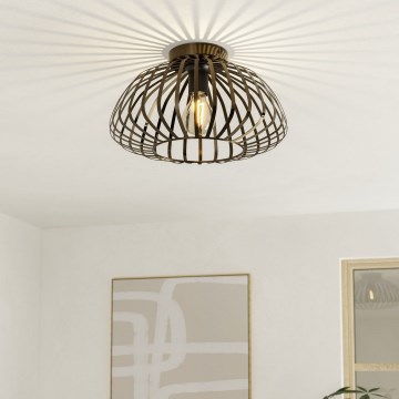 Eglo - Plafonska lampa 1xE27/40W/230V, prečnik 38,5 cm, bronzana