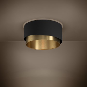 Eglo - Plafonska svetiljka 1xE27/40W/230V crna/zlatna