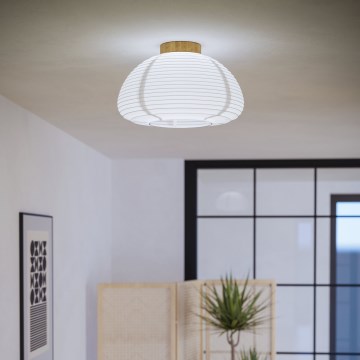 Eglo - Plafonska svetiljka 1xE27/40W/230V prečnika 40 cm bela/bež