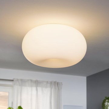 EGLO - Plafonska svetiljka OPTICA 2xE27/60W/230V, opalno staklo, prečnik 35 cm