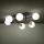 Eglo - Plafonski luster 6xE14/40W/230V zlatna/crna