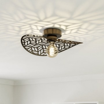 Eglo - Plafonsko svetlo 1xE27/60W/230V prečnik 40 cm u bronzanoj boji