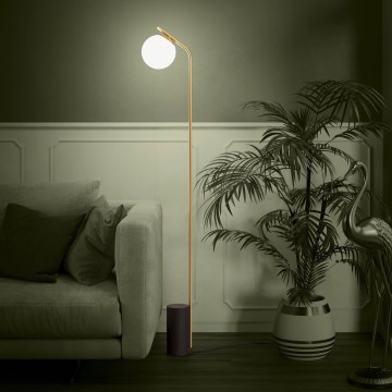 Eglo - Podna lampa 1xE27/40W/230V zlatna