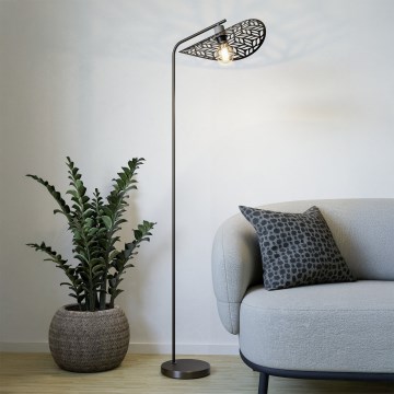 Eglo - Podna lampa 1xE27/60W/230V bronzana