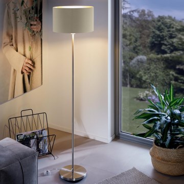Eglo - Podna lampa 1xE27/60W/230V taupe