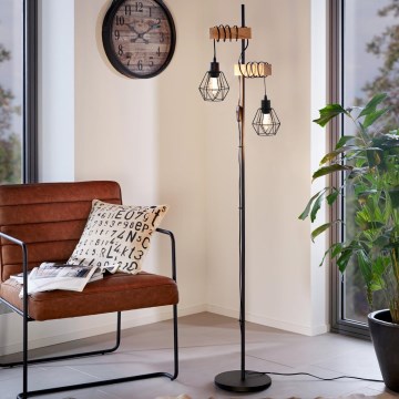 Eglo - Podna lampa TOWNSHEND 2xE27/60W/230V