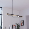 Eglo - prigušiva LED luster na sajli 2xLED/13W/230V + LED/16W crna/bež