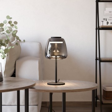 Eglo - prigušiva LED RGBW stona lampa LED/7,7W/230V 2700-6500K zadimljena