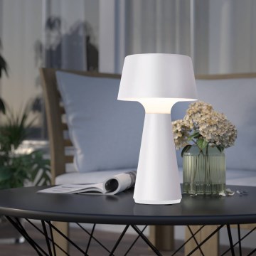 Eglo - prigušiva LED spoljašnja punjiva stona lampa LED/3W/5V 2200/3000/4000K 2000 mAh IP44 bela