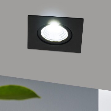 Eglo - prigušiva ugradna LED svetiljka LED/6W/230V, crna