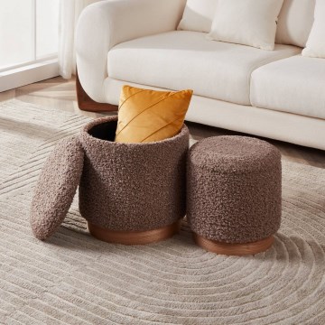 Eglo - SET 2x Tabure preč. 31,5/38,5 cm braon