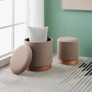 Eglo - SET 2x tabure prečnika 30,5/37 cm braon