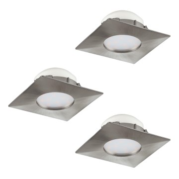 Eglo - SET 3x LED ugradna stropna svetla PINEDA LED/6W/230V