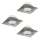 Eglo - SET 3x LED ugradna stropna svetla PINEDA LED/6W/230V