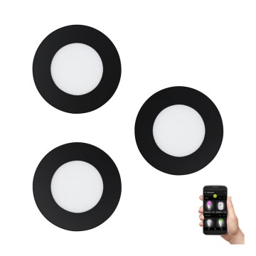 Eglo - set od 3 LED prigušiva kupatilske svetiljke FUEVA-Z LED/2,8W/230V IP44 prečnik 8,5 cm