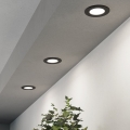 Eglo - Set od 3 LED ugradne svetiljke LED/3,7W/230V 2700/4000/6500K prečnik 8,8 cm crna