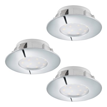 Eglo - SET od 3 LED ugradnih svetiljki PINEDA LED/4,9W/230V