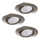 Eglo - Set od 3 LED ugradnih svetiljki TEDO 1xGU10-LED/5W/230V