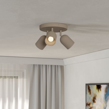 Eglo - Spot svetiljka 3xE14/40W/230V prečnik 25 cm bež
