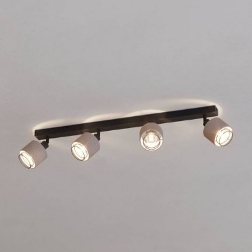 Eglo - Spot svetlo 4xE14/40W/230V crna/bež