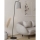 Eglo - Stojeća lampa 1xE27/40W/230V siva