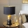 Eglo - Stolna lampa 1xE27/40W/230V crna/zlatna