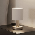 Eglo - Stona lampa 1xE14/40W/230V bela/matni hrom