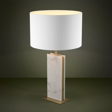 Eglo - Stona lampa 1xE27/40W/230V bela