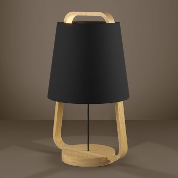 Eglo - Stona lampa 1xE27/40W/230V, crna