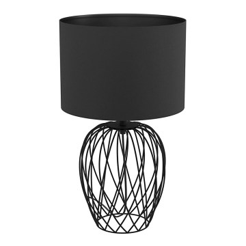 Eglo - Stona lampa 1xE27/40W/230V crna