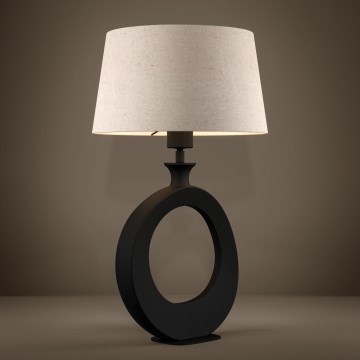 Eglo - Stona lampa 1xE27/60W/230V 52,5 cm crna/krem