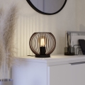 Eglo - Stona lampa 1xE27/60W/230V crna