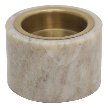 Eglo - Svečnjak 4x6 cm mermer/bež