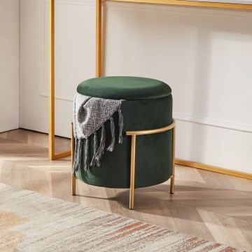 Eglo - Tabure 46x41 cm zelena/zlatna