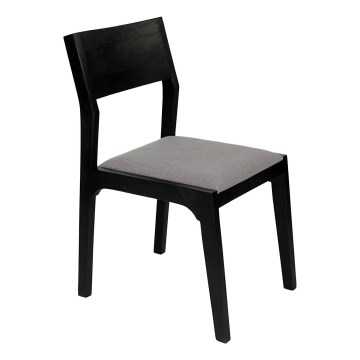 Eglo - Trpezarijska stolica 84x55 cm crna/siva