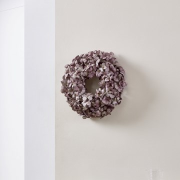 Eglo - Veštački cvetni venac prečnika 35 cm, ljubičaste boje