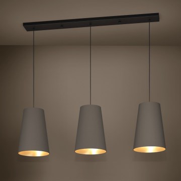 Eglo - Viseći luster na sajli 3xE27/40W/230V braon