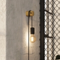 Eglo - Zidna lampa 1xE27/13W/230V crna/bež