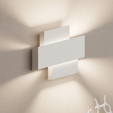 Eglo - Zidna lampa 1xE27/40W/230V bela