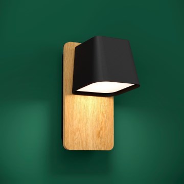 Eglo - Zidna lampa 1xE27/40W/230V crna/smeđa