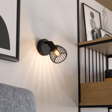 Eglo - Zidna svetiljka 1xE14/40W/230V crna