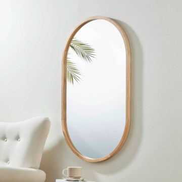 Eglo - Zidno ogledalo 100x60 cm braon